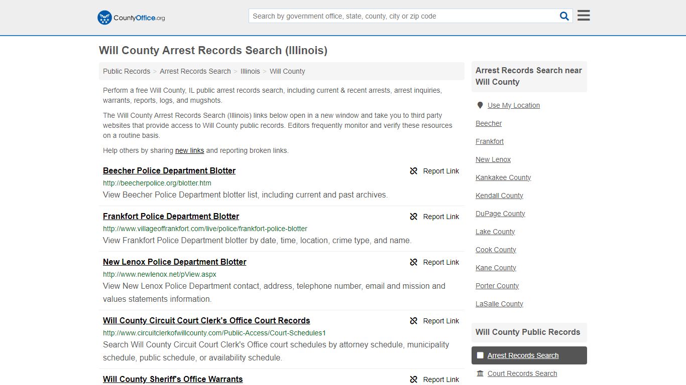 Arrest Records Search - Will County, IL (Arrests & Mugshots)